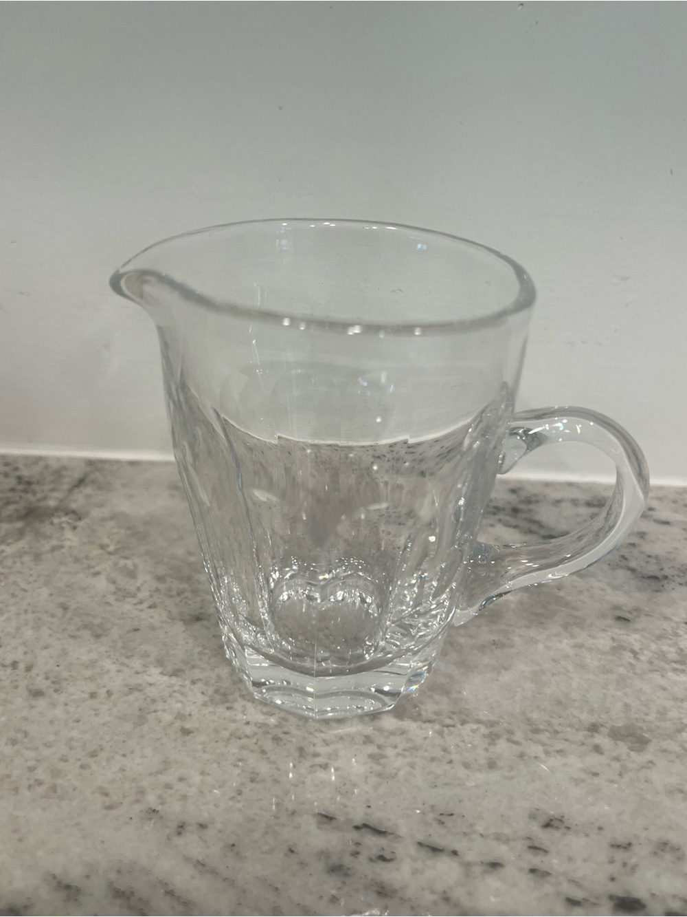 Crystal Creamer Pitcher - marking on bottom